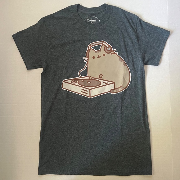Pusheen Men's Dj T-Shirt - Picture 1 of 7
